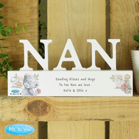 Personalised Me to You Bear Wooden Nan Ornament Extra Image 1